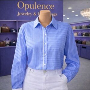 Striped Print Drop Shoulder Shirt